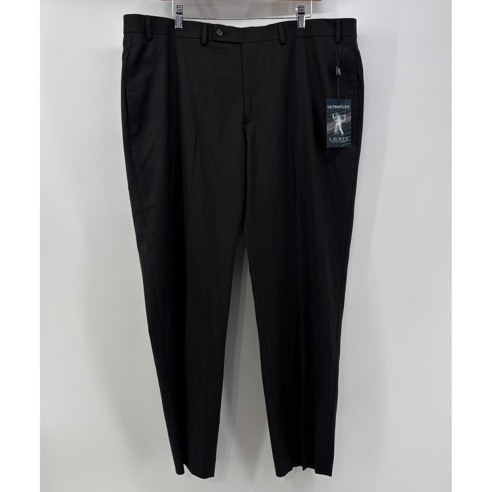Lauren Ralph Lauren Ultraflex Dress Pants Men's 40x30 Black Slacks NWT